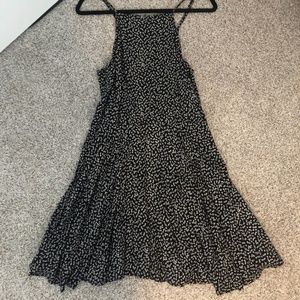 Abercrombie & Fitch Black & White Floral Dress Med